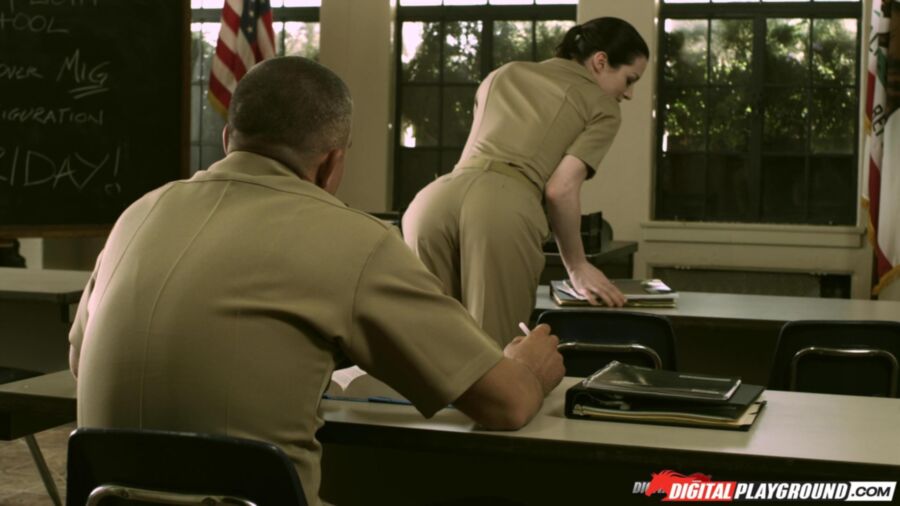 Stoya Poses In Uniform Then Gets Fucked