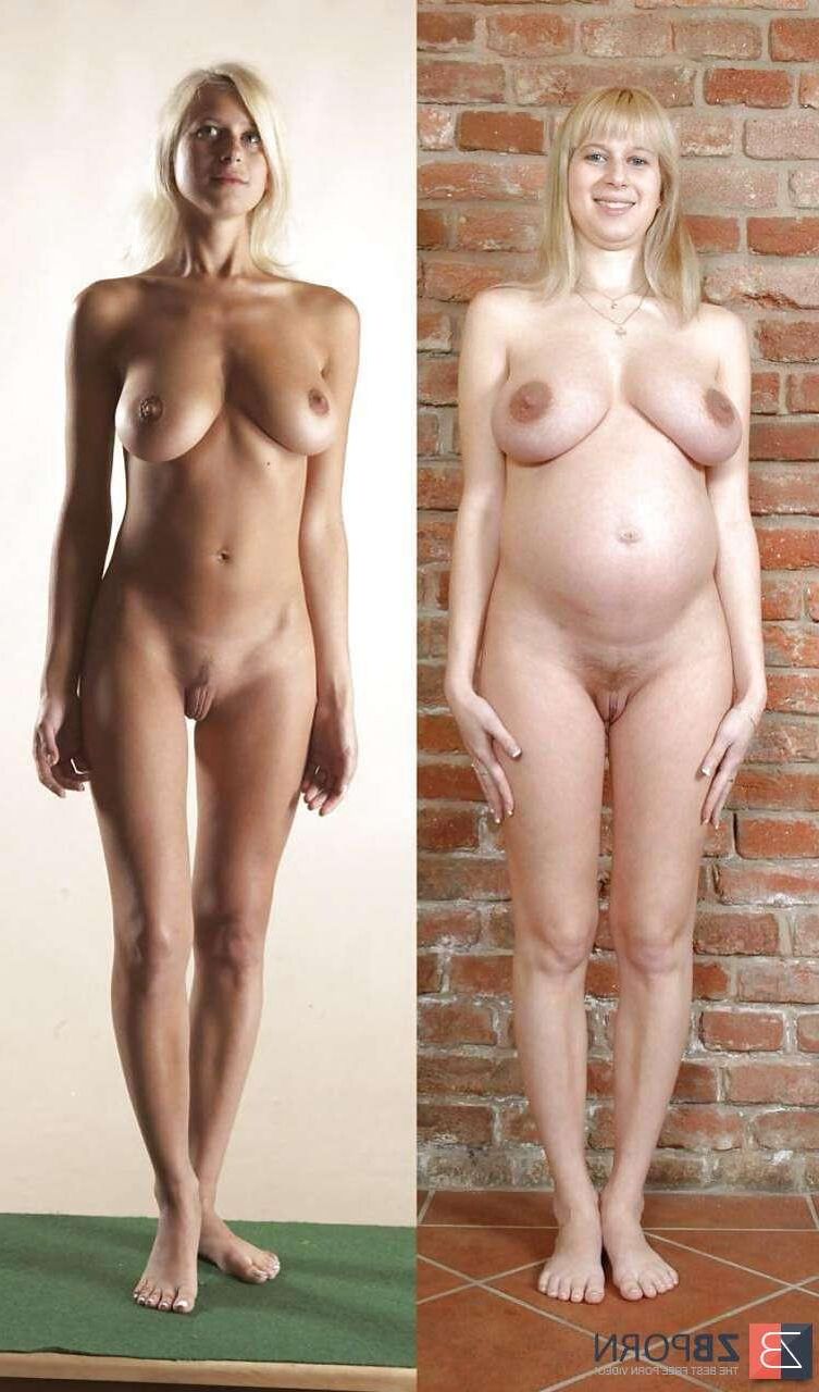 Pregnant - her sexy source of live 10 - BEFORE and AFTER