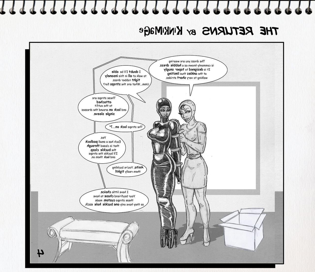 Bondage Cartoon & D women in BDSM troubles 