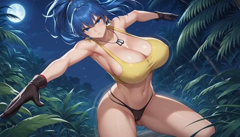 Roi des combattants Leona Heidern Heentai