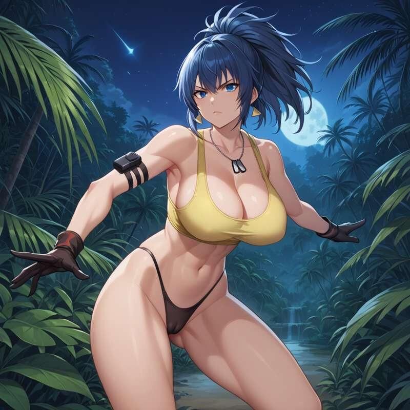 Roi des combattants Leona Heidern Heentai