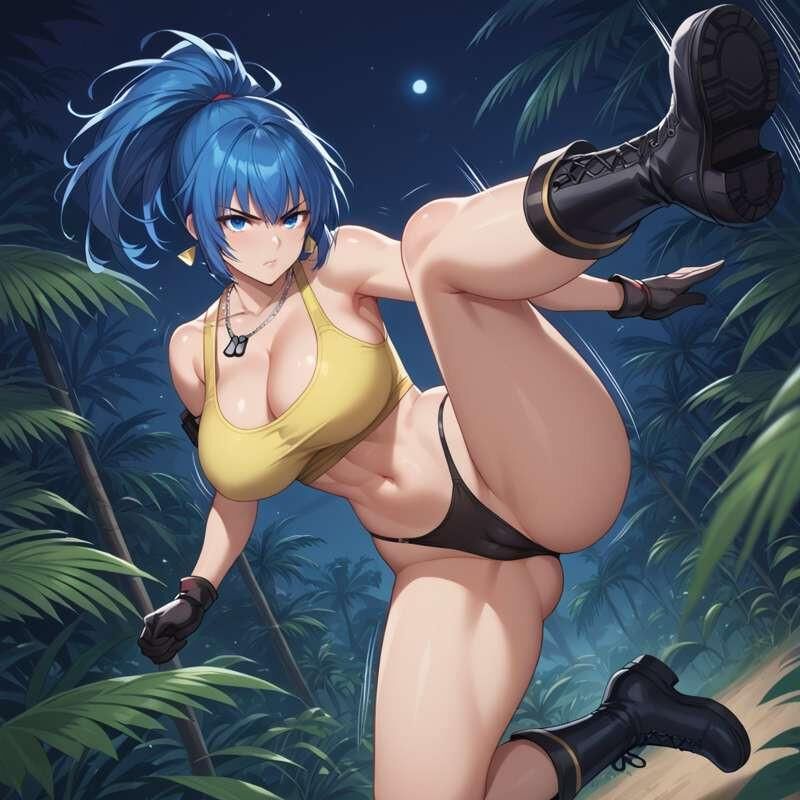 Roi des combattants Leona Heidern Heentai