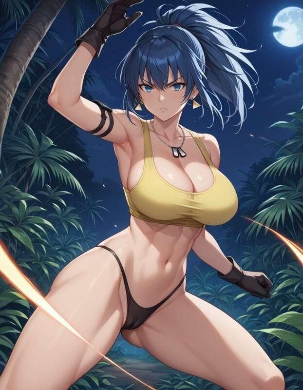 Roi des combattants Leona Heidern Heentai