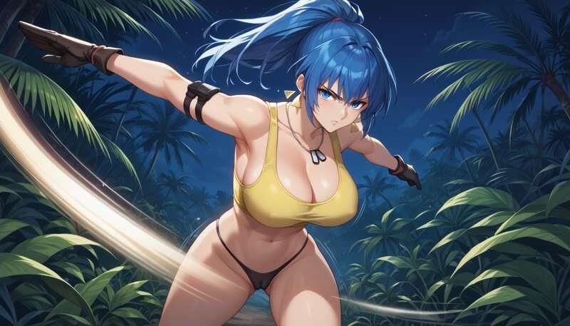 Roi des combattants Leona Heidern Heentai