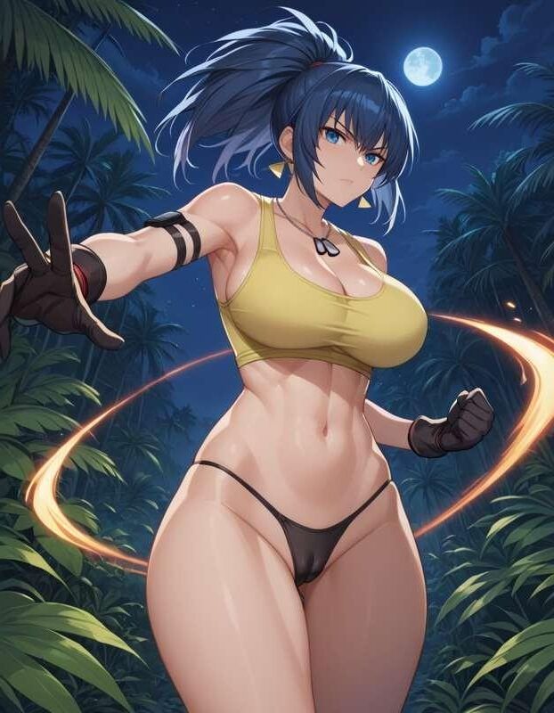 Roi des combattants Leona Heidern Heentai