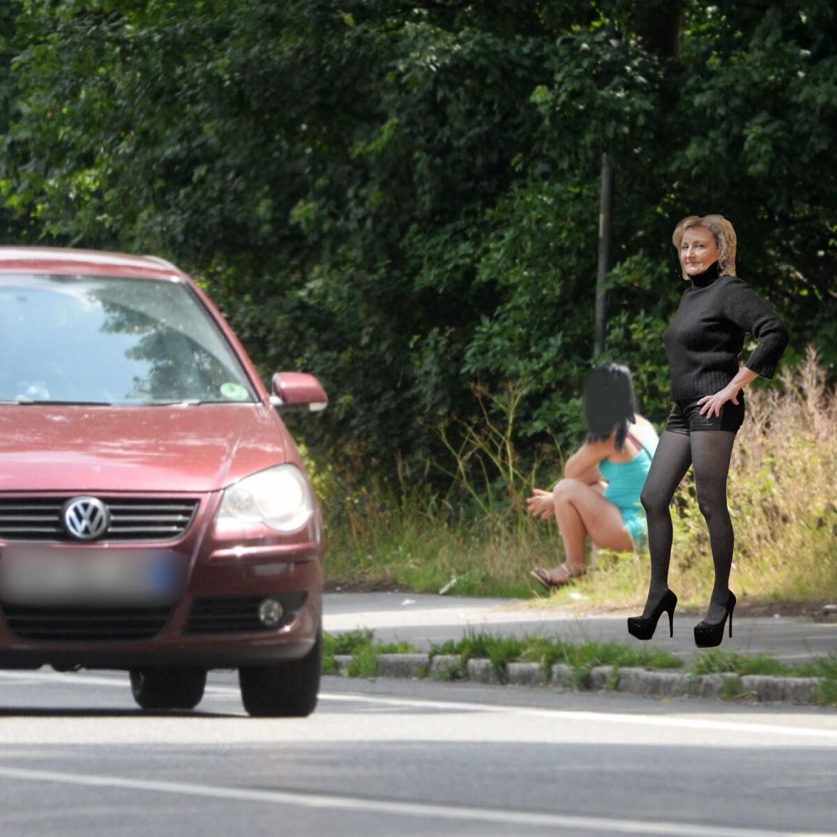 Hooker de rua Mariolitta fodiu ao ar livre por menos dinheiro