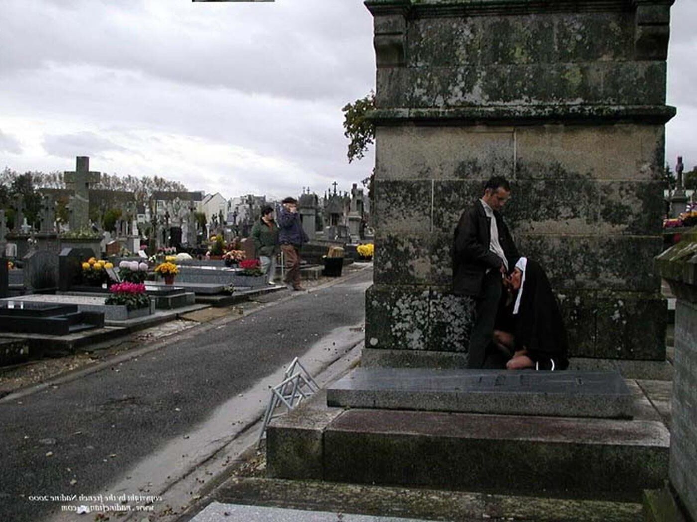 French Nadine Sexy French Exhibitionist Cemetery Nonne