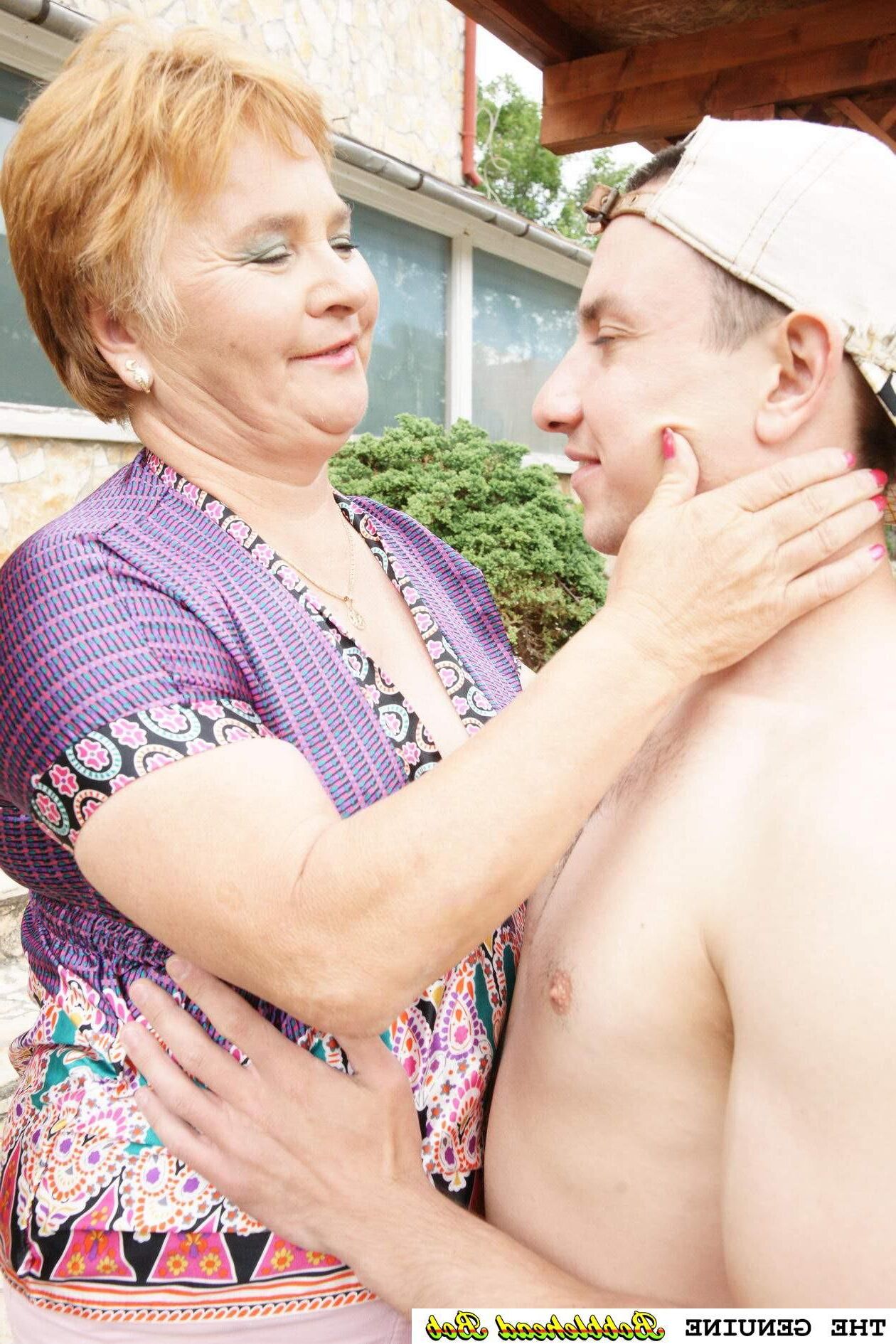 Grandma fucks the poolboy