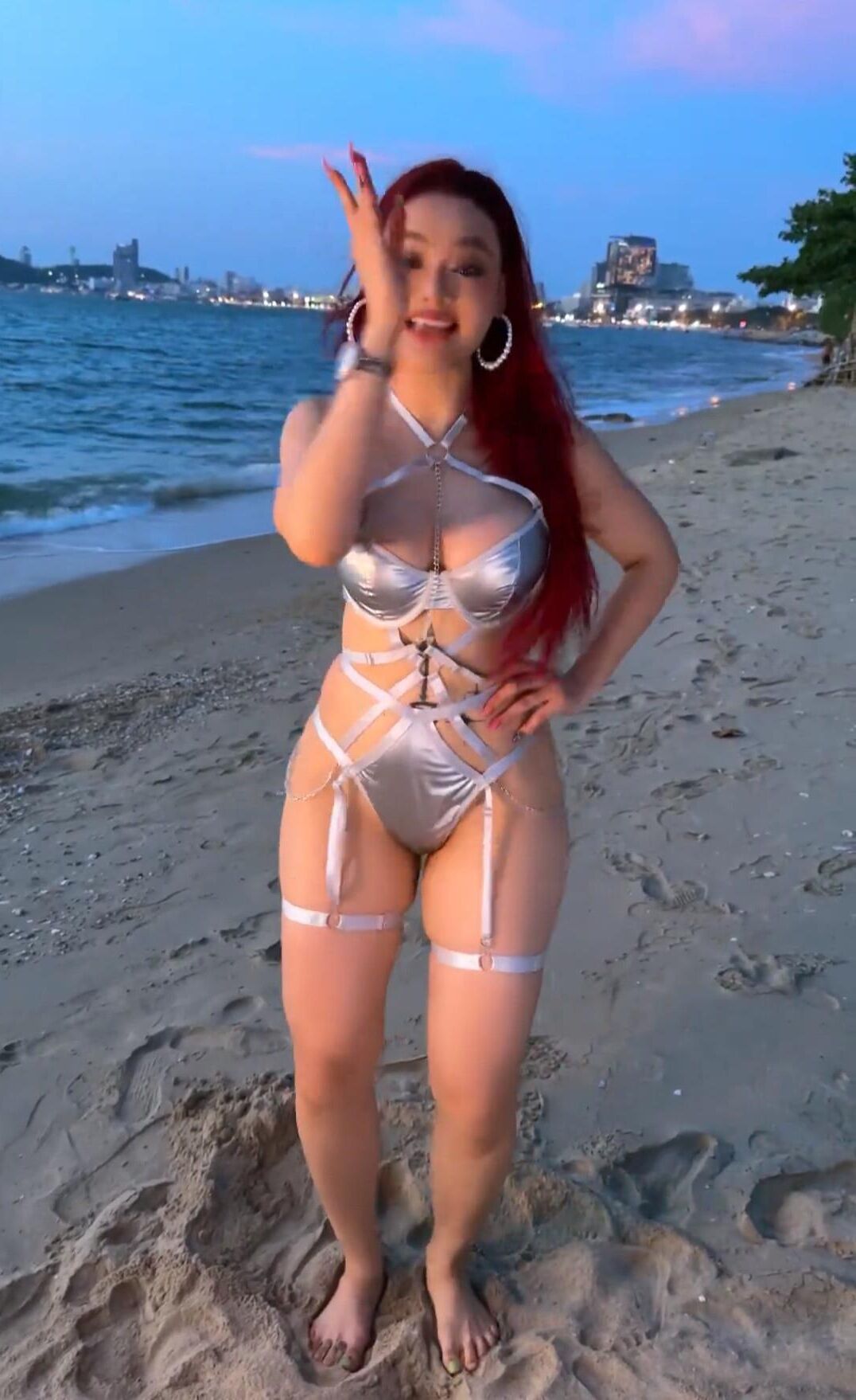 Redhead Pinay on beach ...comments 