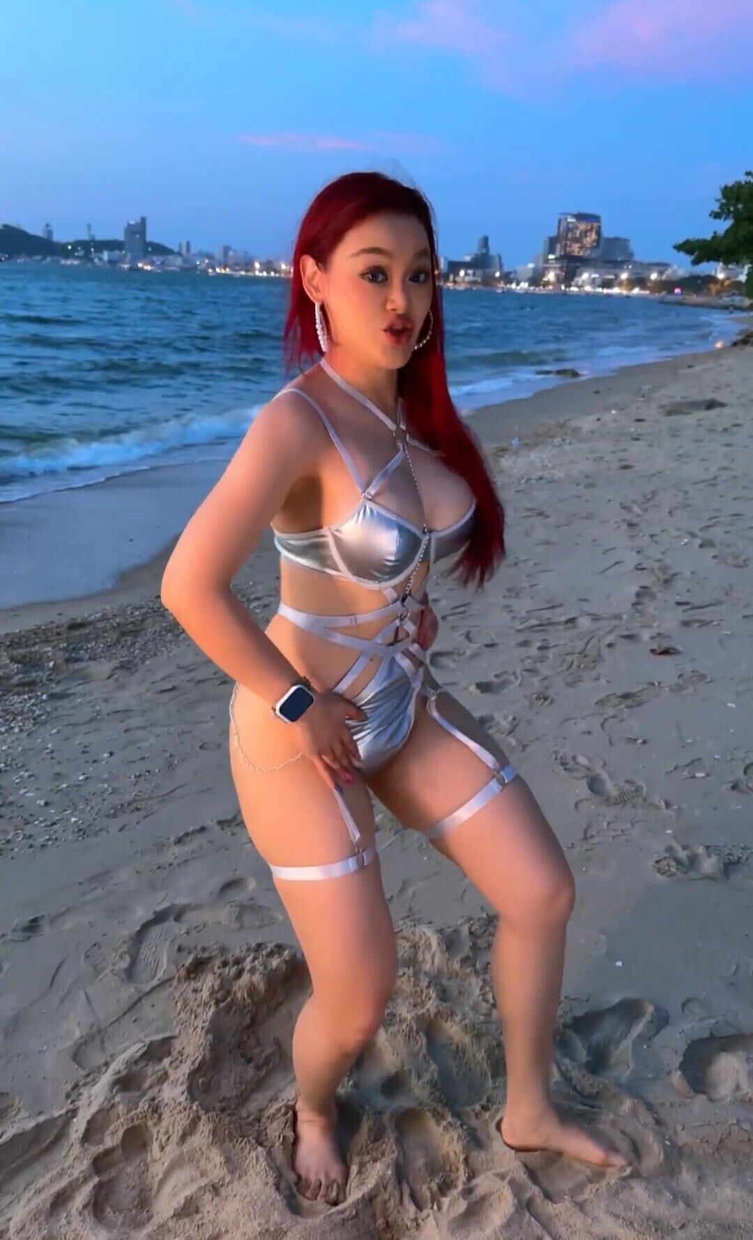 Redhead Pinay on beach ...comments 