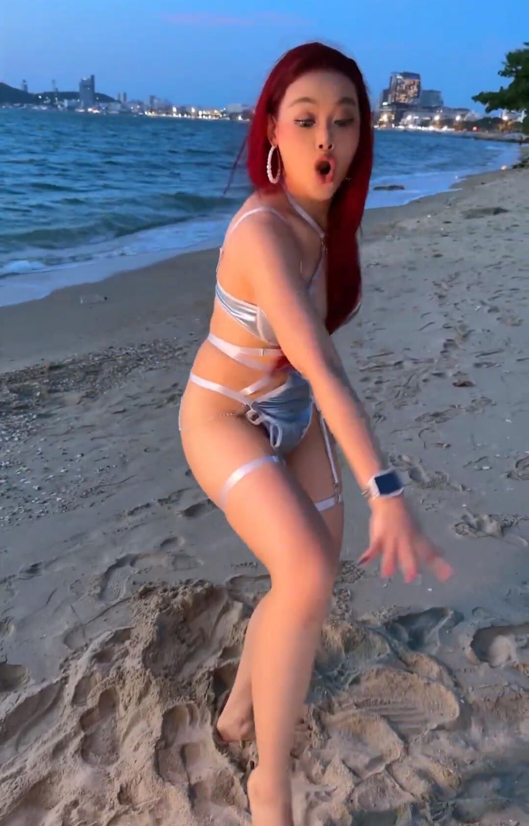 Redhead Pinay on beach ...comments 