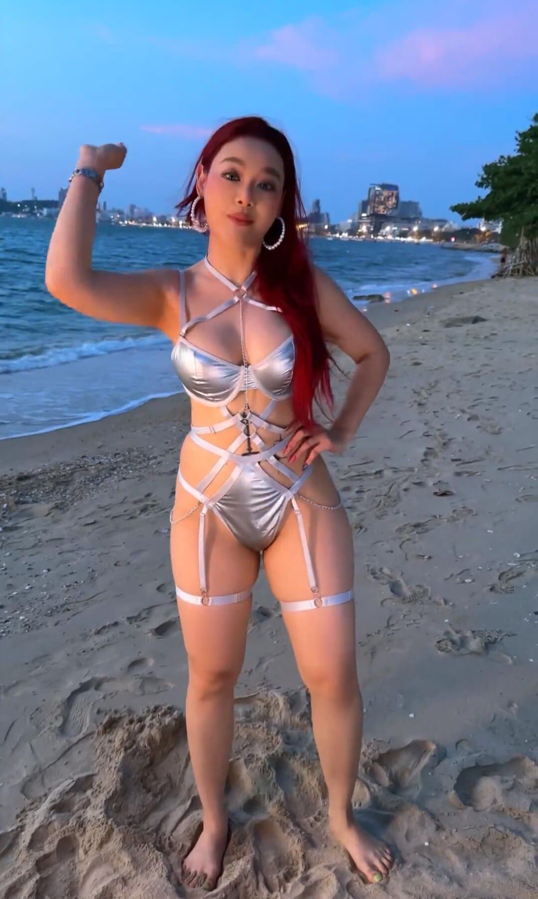 Redhead Pinay on beach ...comments 