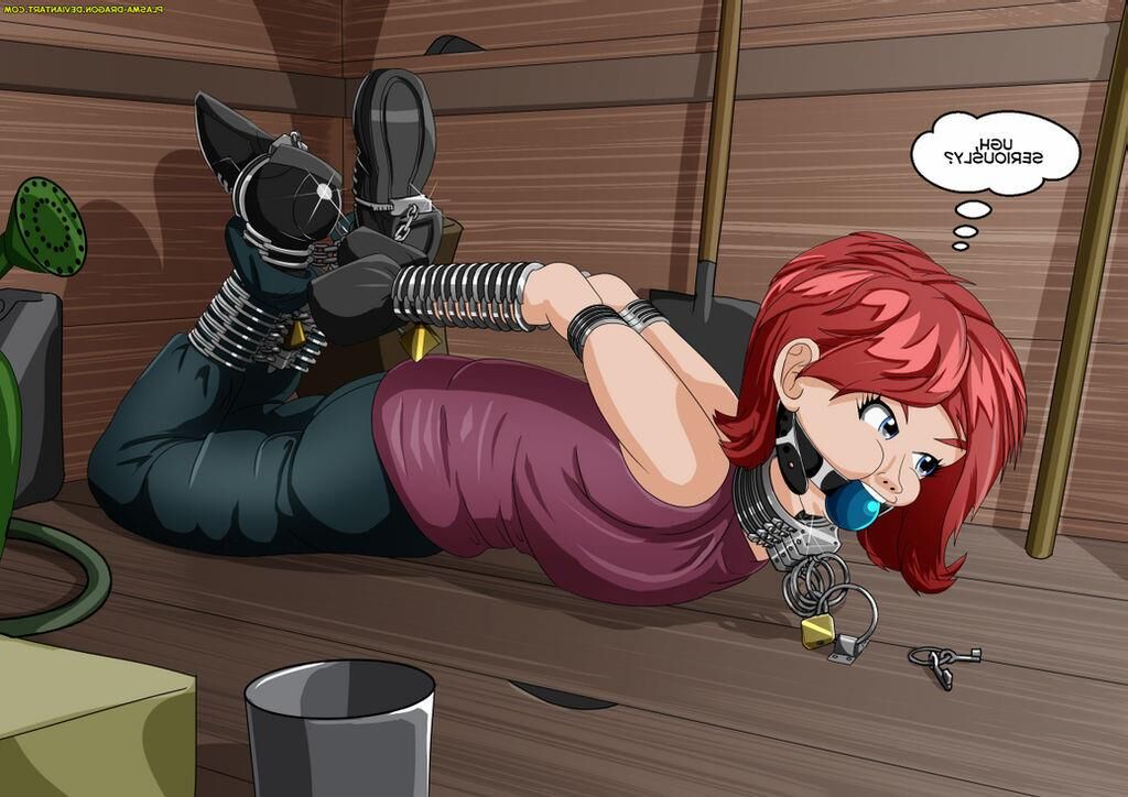 Bondage Cartoon & D women in BDSM troubles 