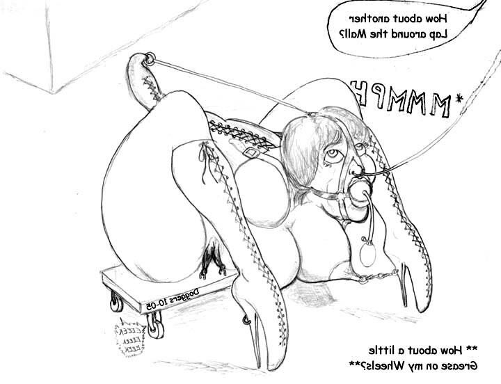 Bondage Cartoon & D women in BDSM troubles 