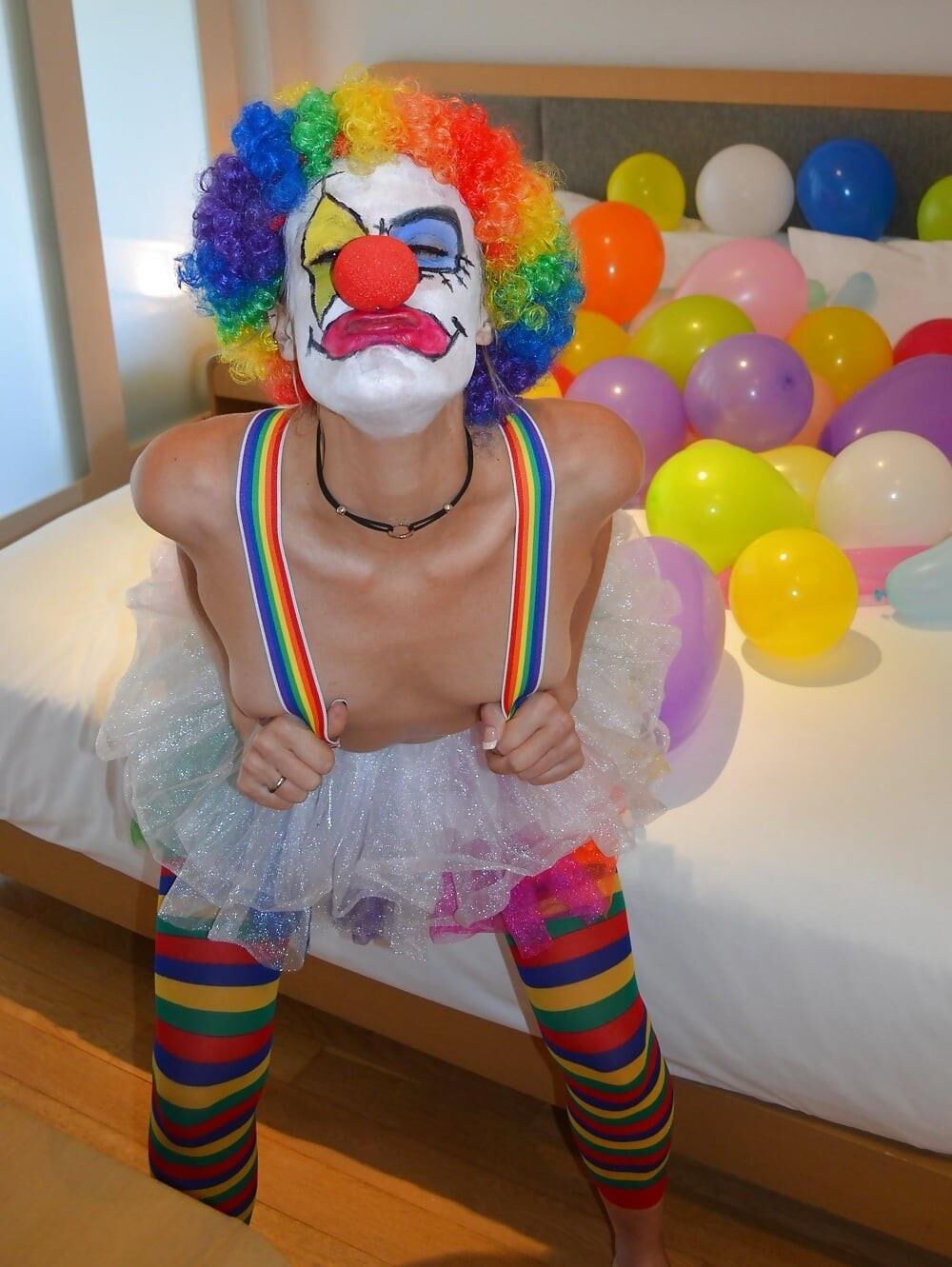 Cosplay para convertirse en payaso