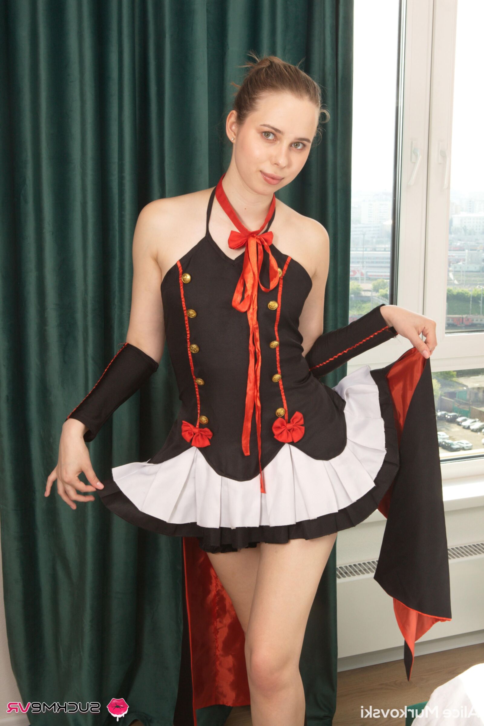 Alice Murkovski yo In Naughty Uniform Play With A Big Dick Guy