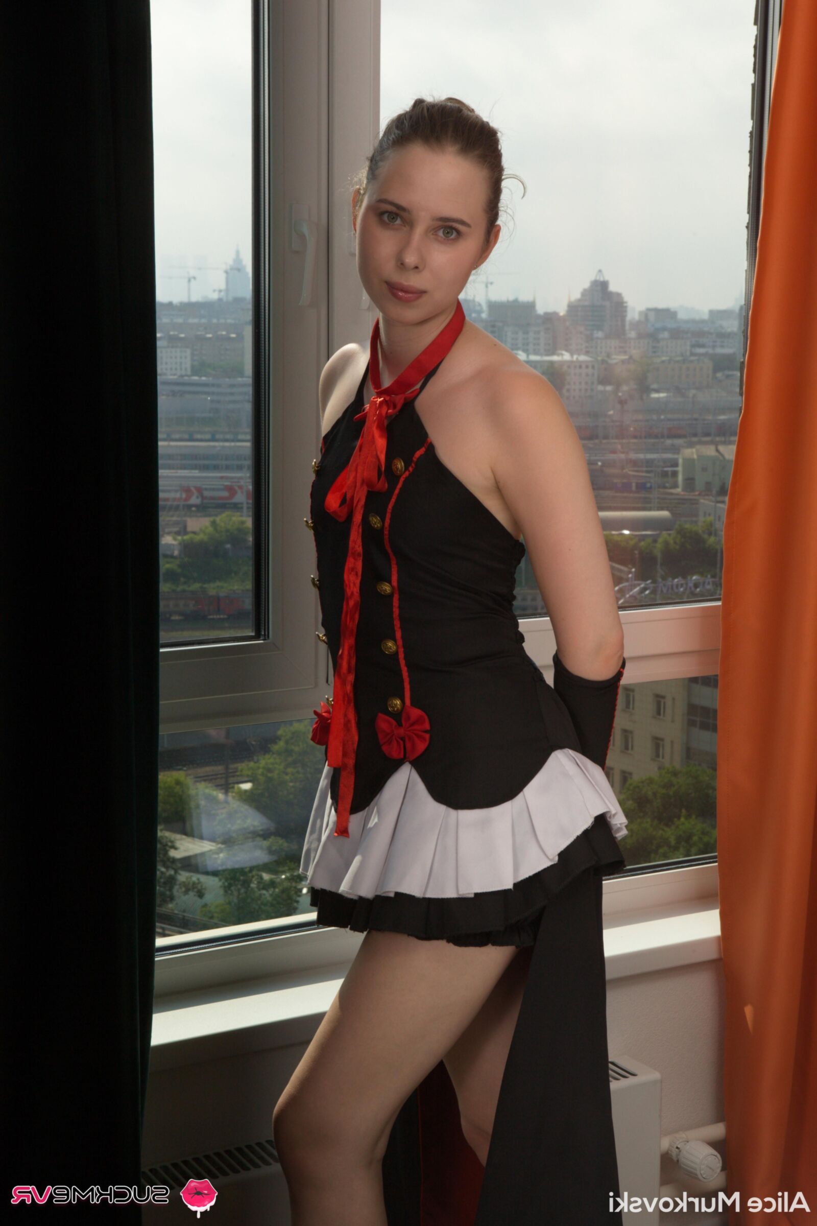 Alice Murkovski yo In Naughty Uniform Play With A Big Dick Guy