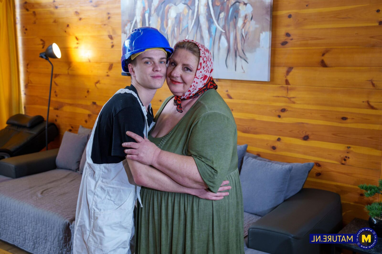 Plump Granny JANA Fucked By Young Stud