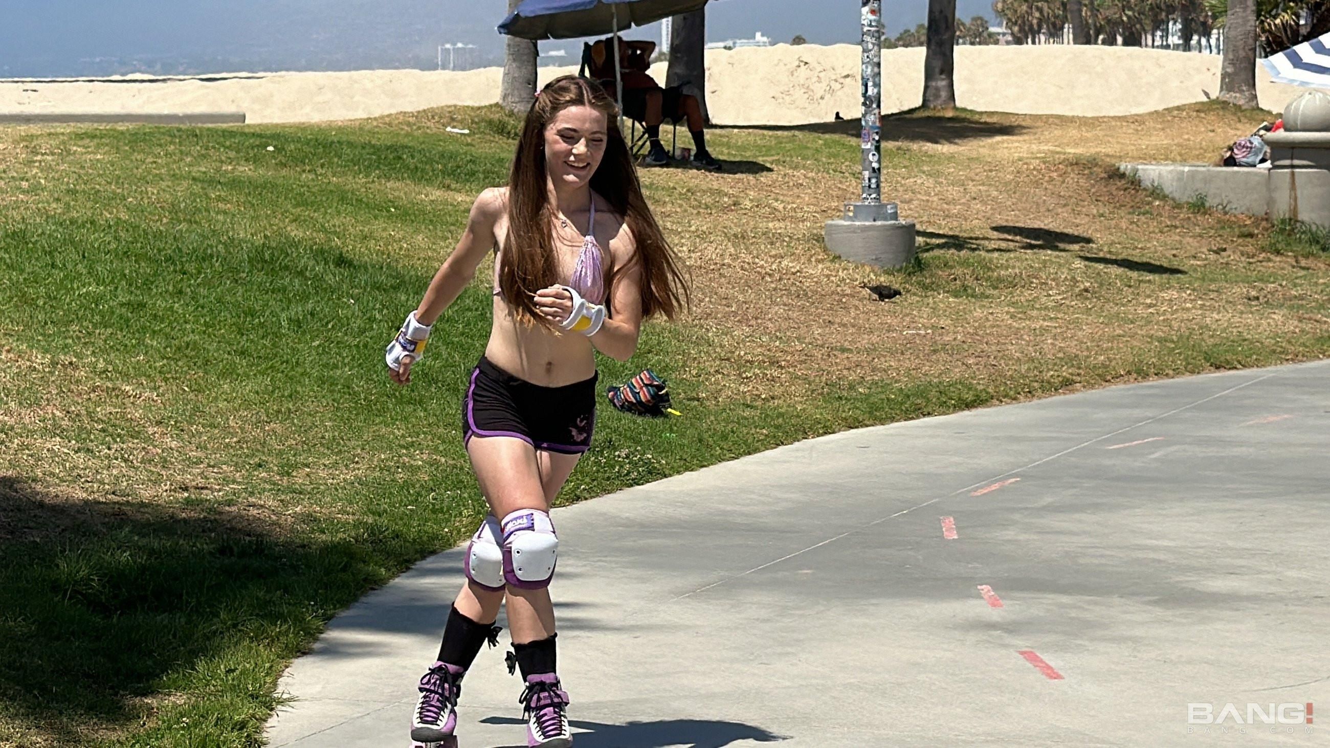 Juniper Ren Yo muestra sus trucos de patinaje