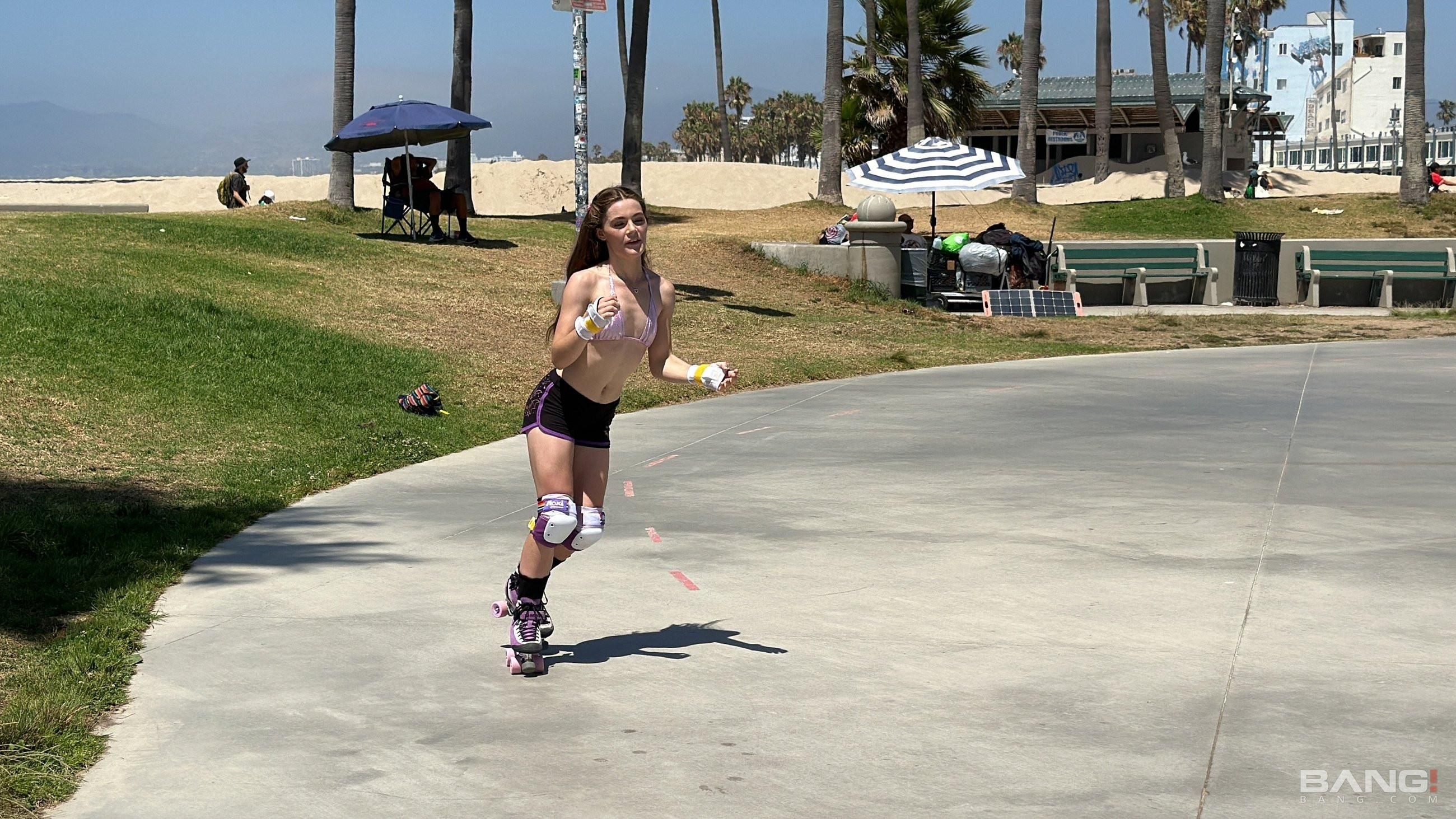 Juniper Ren Yo muestra sus trucos de patinaje