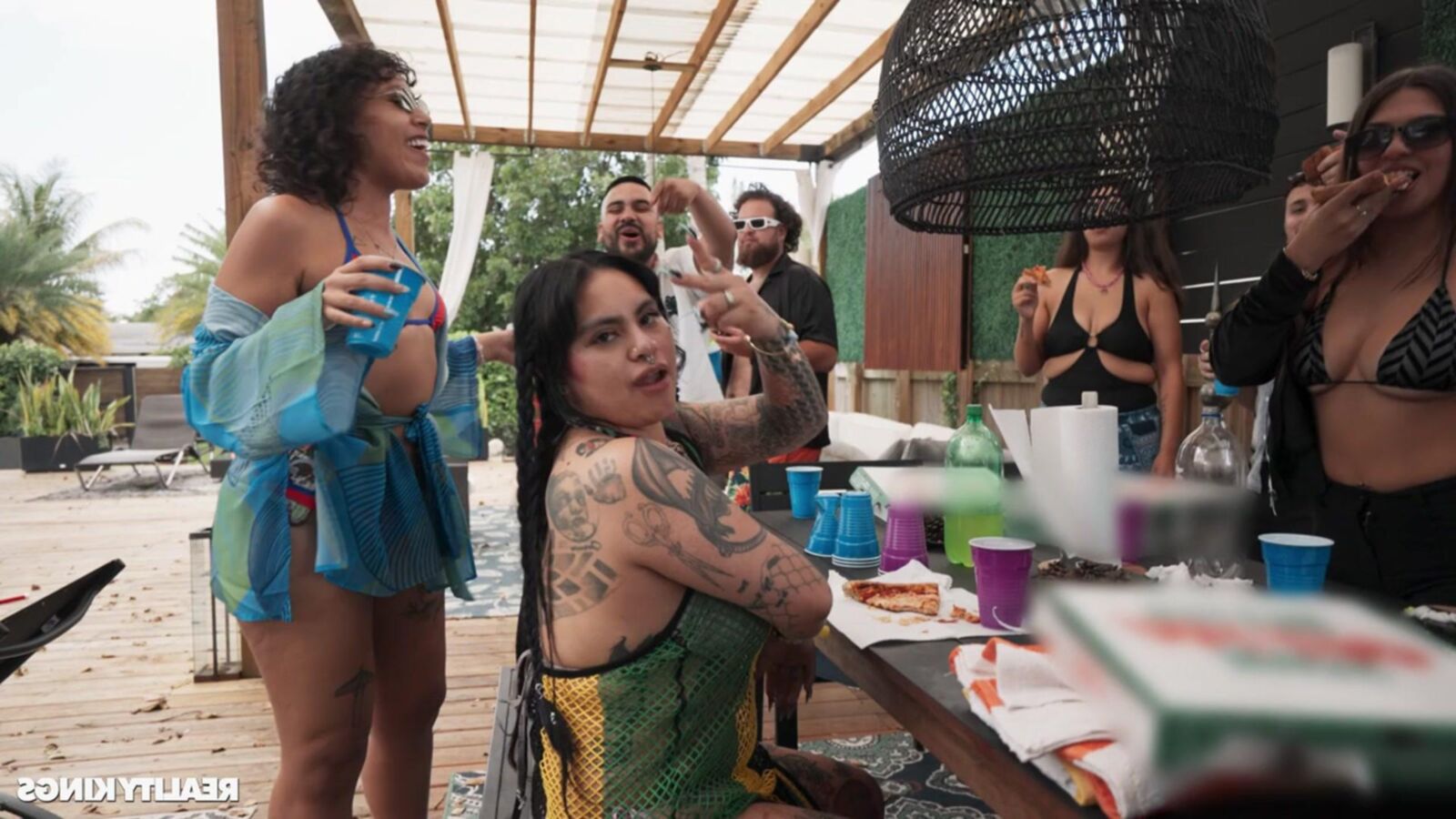 Theodora Day yo Sneaky Pool Party Pussy