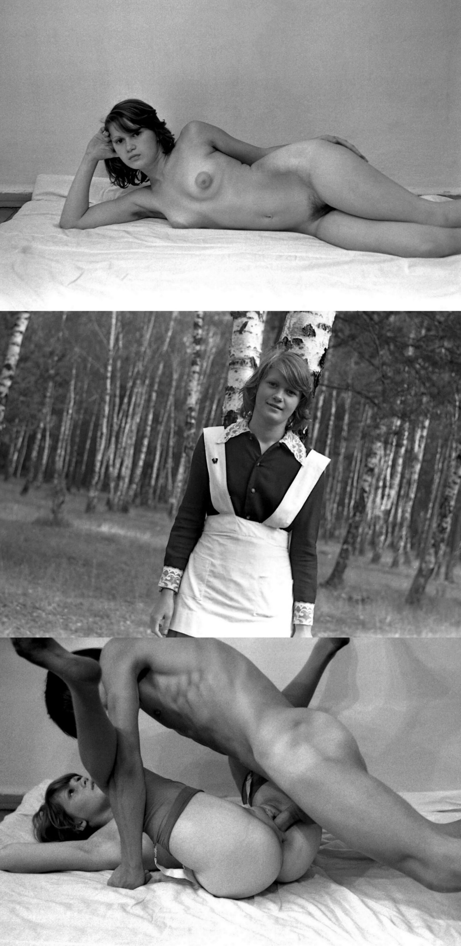 Russian Couple Retro Porn Collages