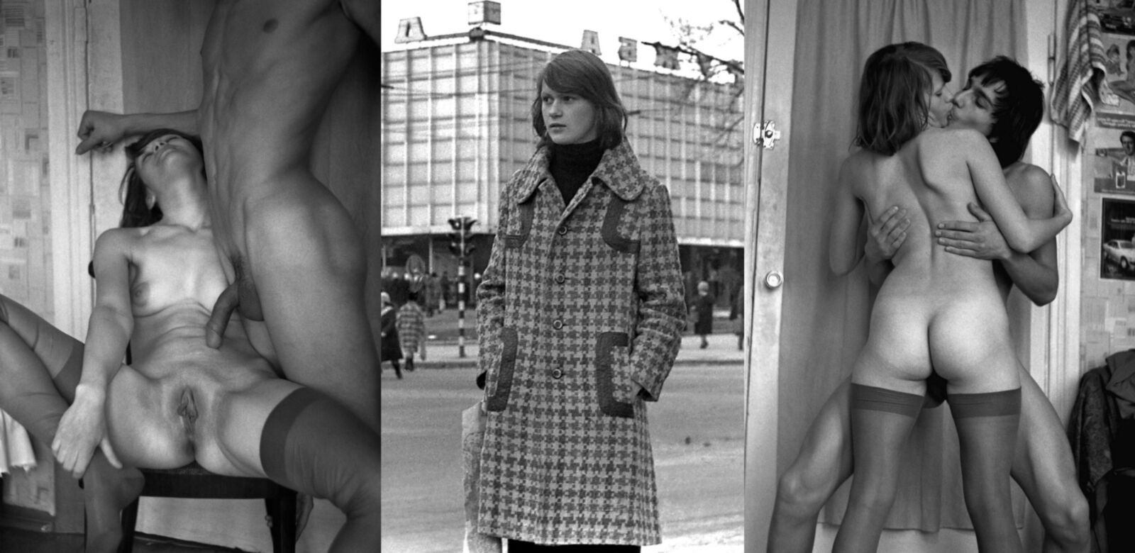 Russian Couple Retro Porn Collages