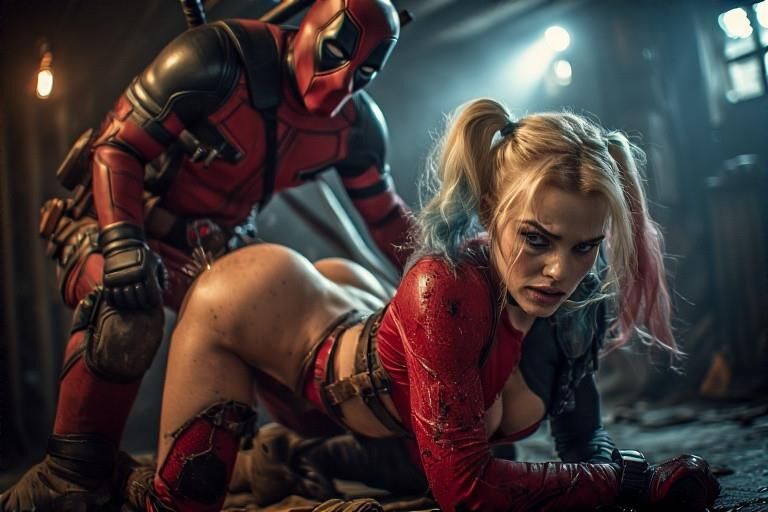 デッドプールはハーレー・クインの世話をします