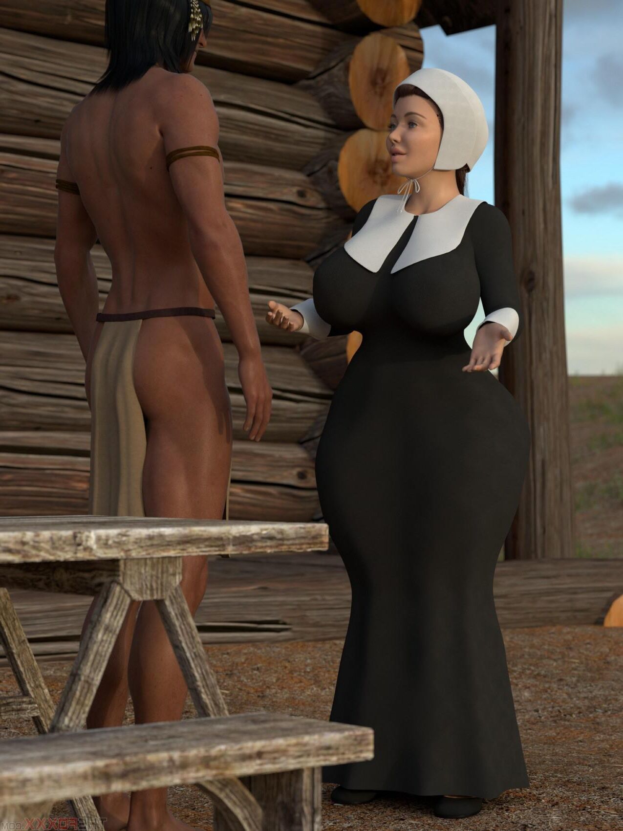Cuckold Comics _ The Foxxx - День Благодарения K