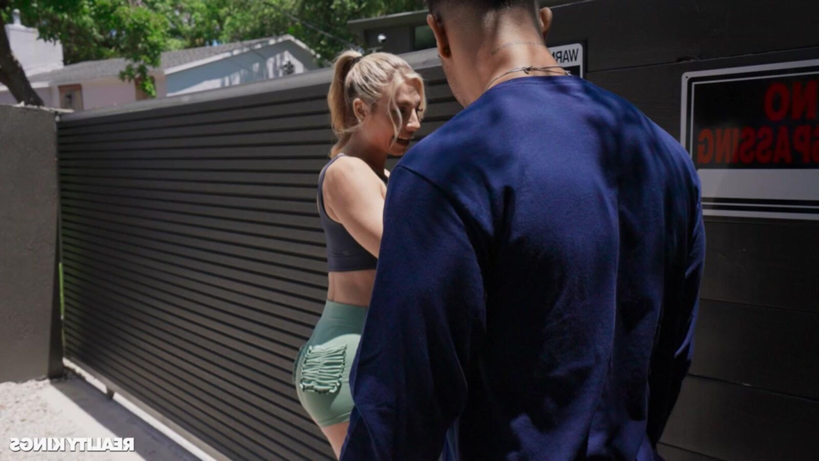 Cheerleader Kait yo Sneaky Joggers, Hidden Fucking