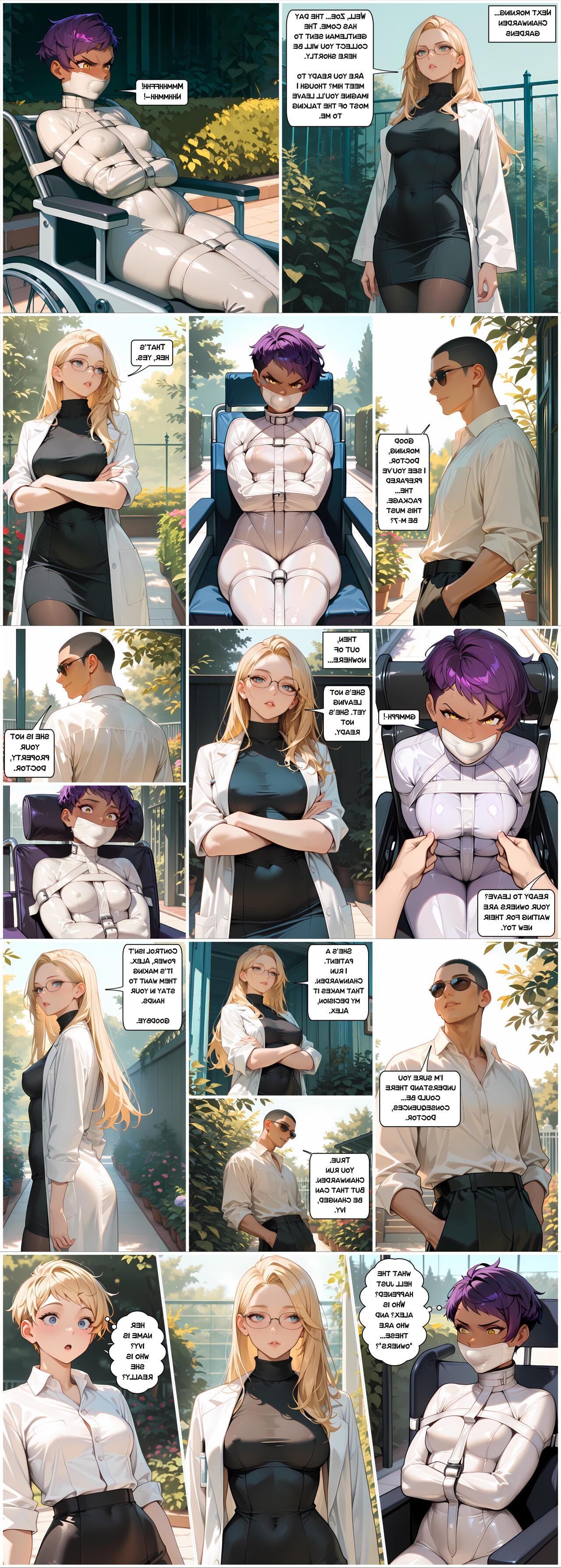 Bondage Cartoon & D women in BDSM troubles 
